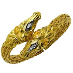 22 Karat Gold Horse Motif Bracelet