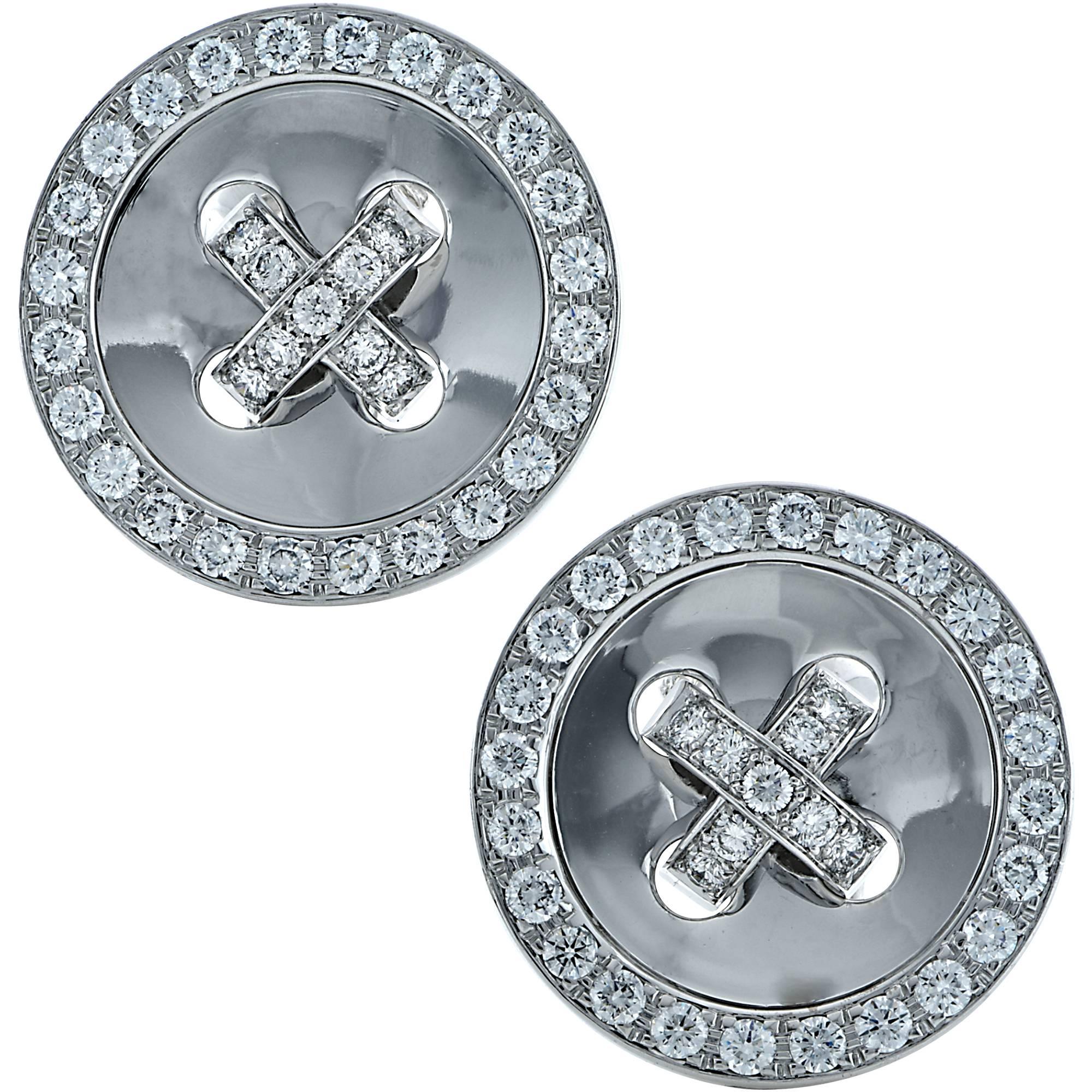 Van Cleef & Arpels Button Earrings