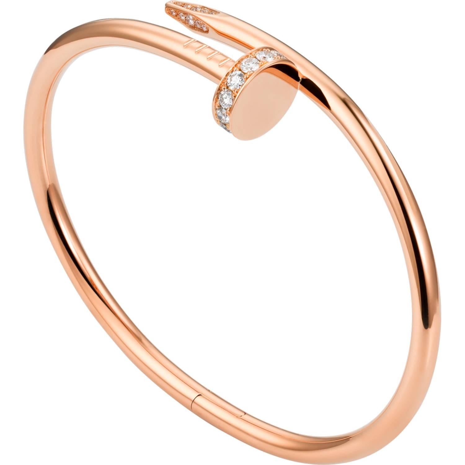 Cartier Juste Un Clou Diamond Rose Gold Bangle