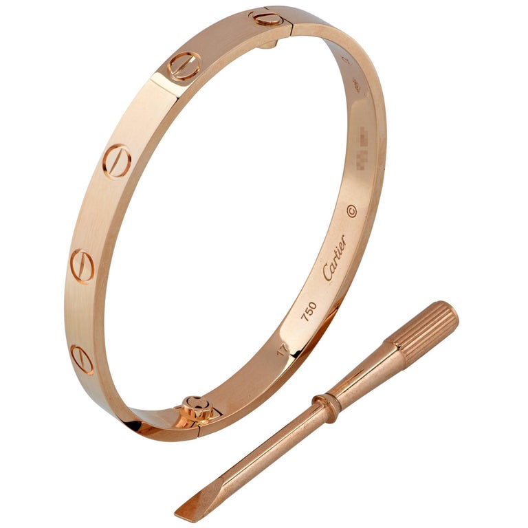 Cartier 18 Karat Rose Gold Love Bangle at 1stdibs