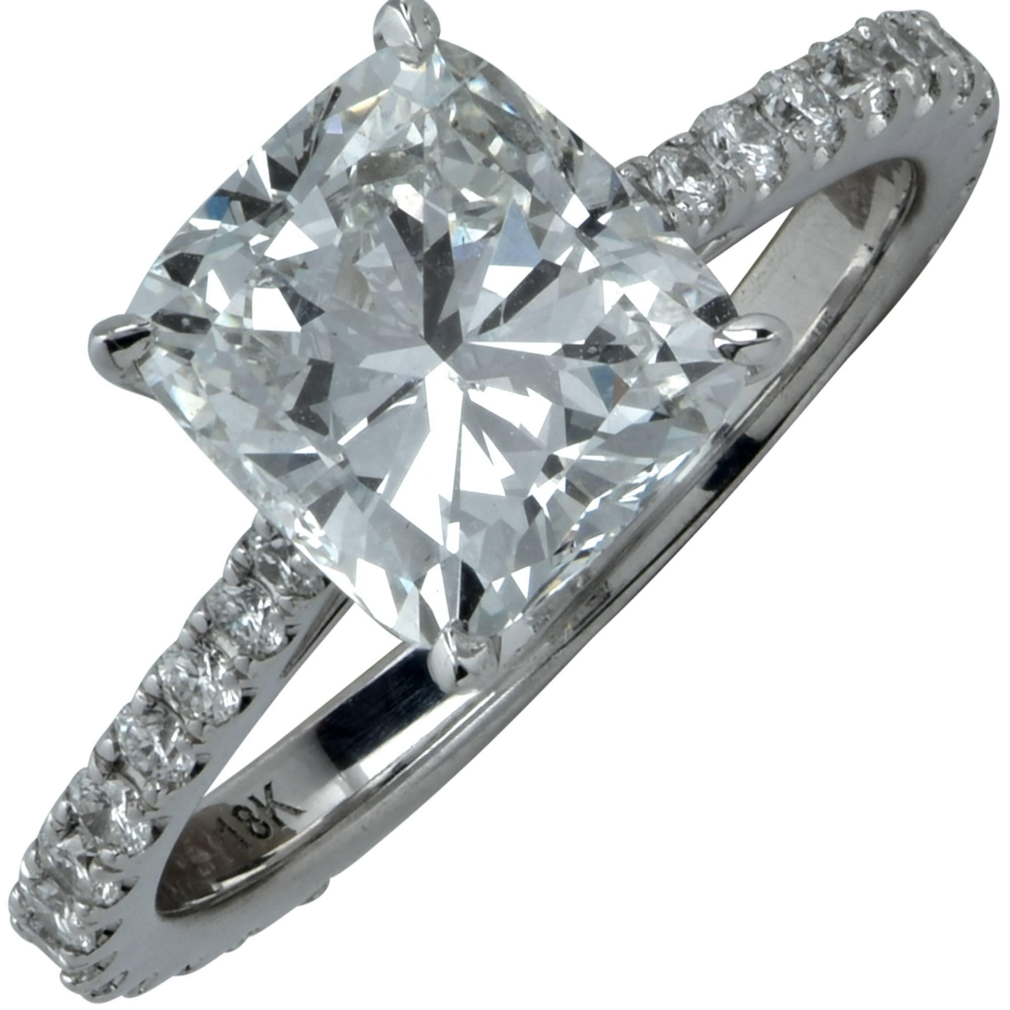 GIA Graded 2.51 Carat Diamond Engagement Ring