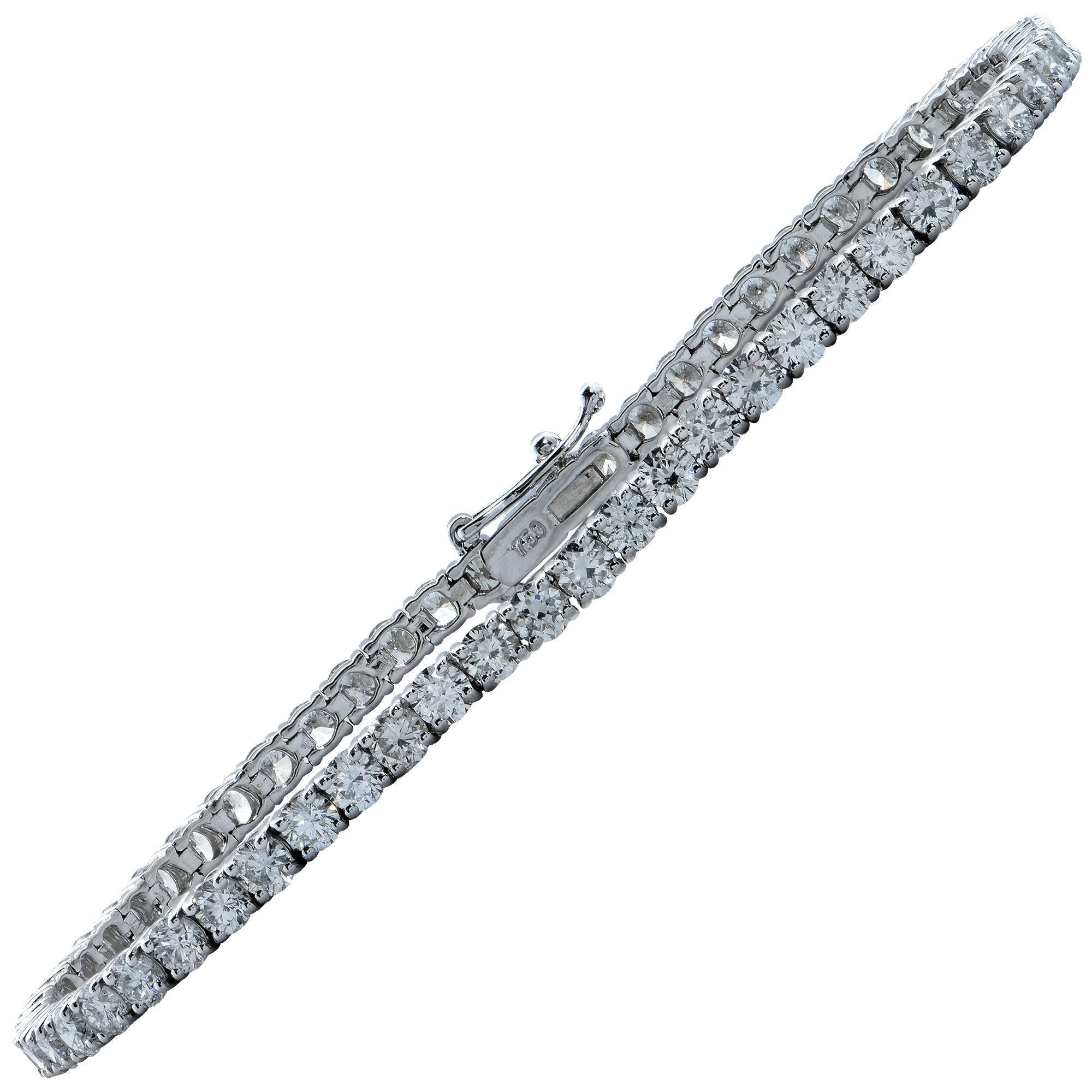 5.24 Carat Diamond Tennis Bracelet