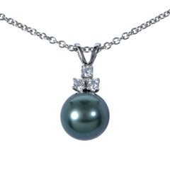 Tahitian Pearl and Diamond Necklace