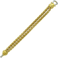 David Yurman Yellow Gold Double Rope Bracelet