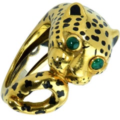 David Webb Leopard Ring