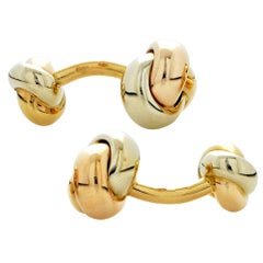 Cartier 18 Karat Trinity Knot Cufflinks