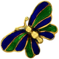 Tiffany & Co. Enamel Butterfly Brooch