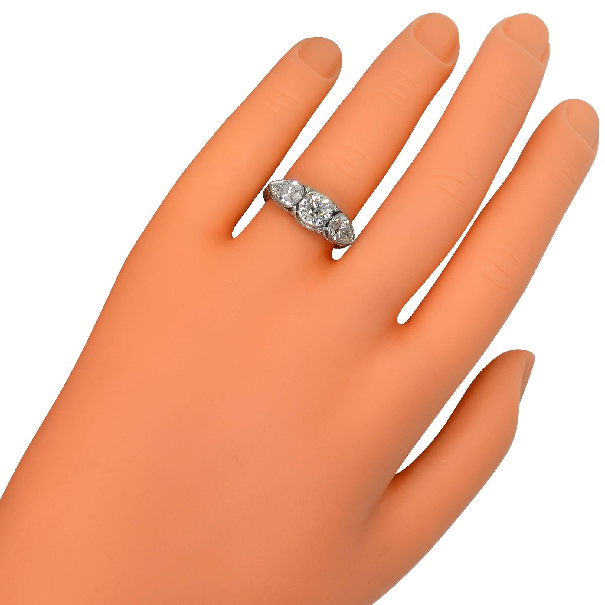 Art Deco Old European Cut Diamond Engagement Ring Circa 1920s 1