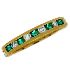 Tiffany 
Co. Emerald and Diamond Band