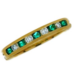 Tiffany & Co. Emerald and Diamond Band