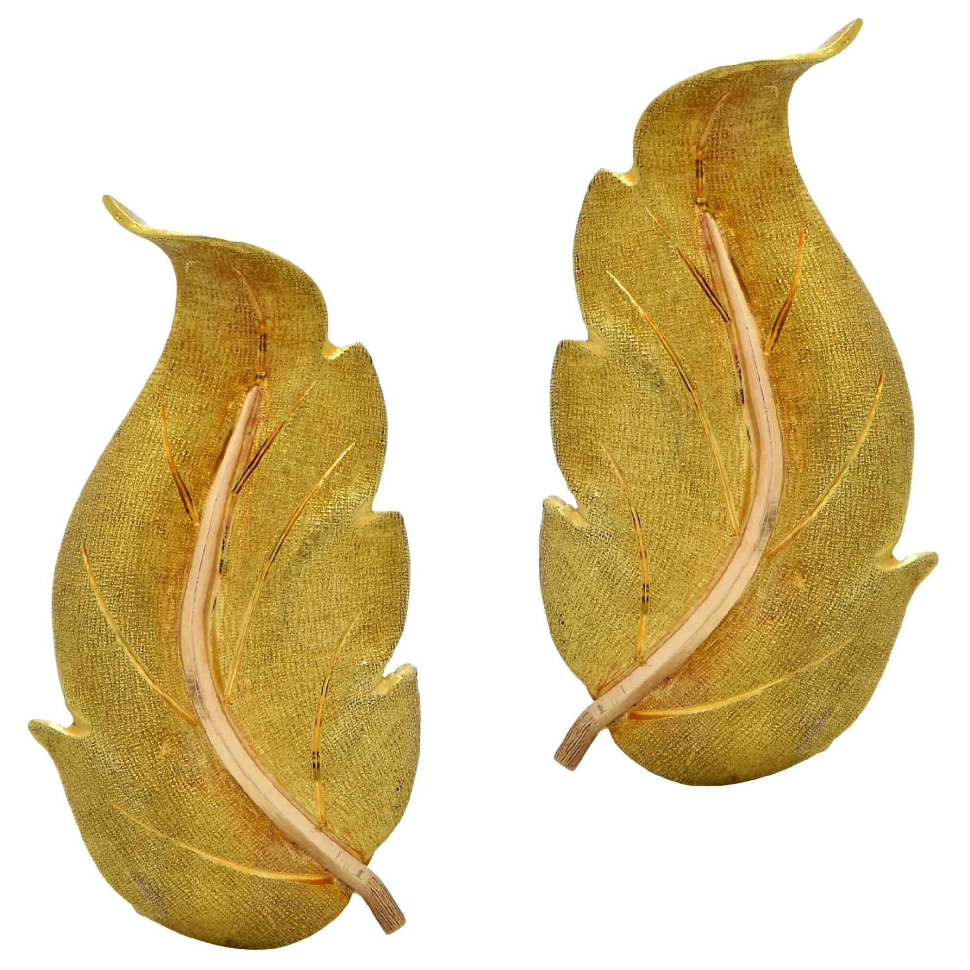 Buccellatti Leaf Earrings