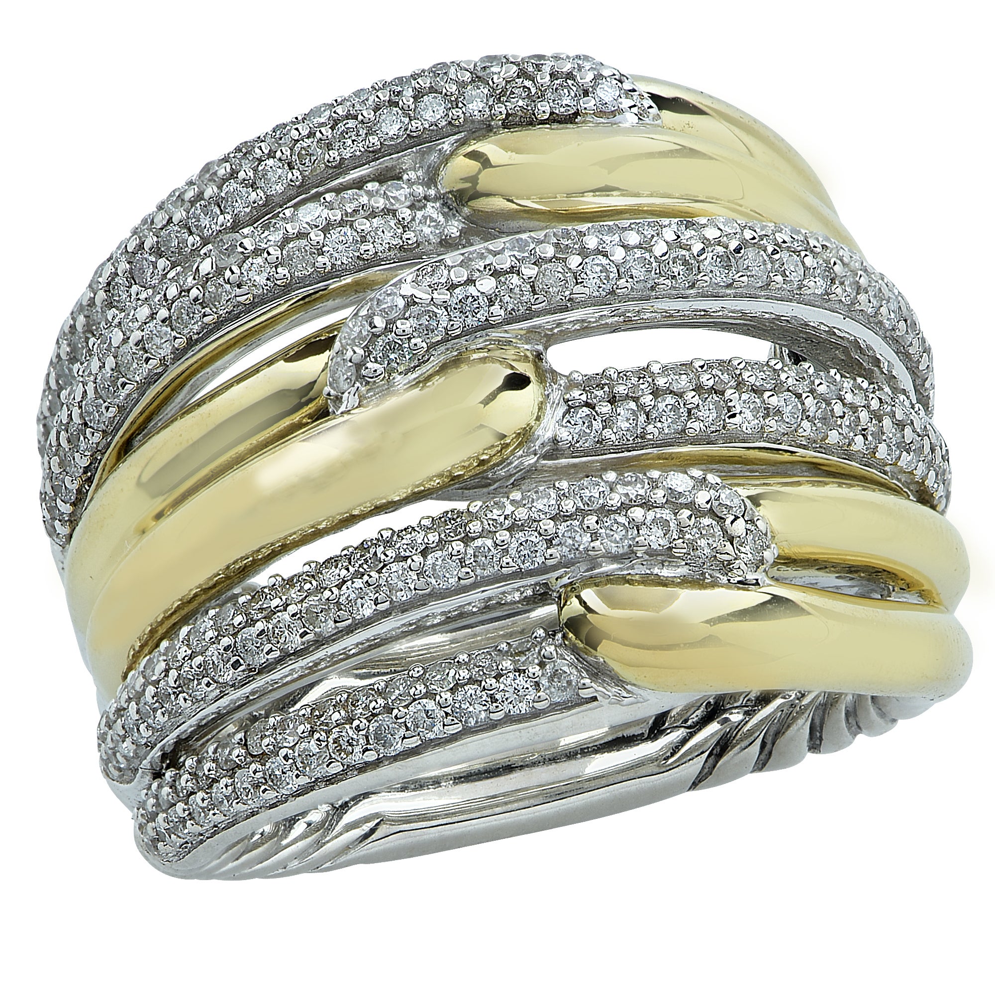 David Yurman Labrynth Triple Loop Ring Modern Table Lamp Light –Gold Loop Ring