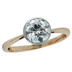 1.5 Carat Old European Cut Engagement Ring, circa 1910