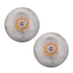 Boucles d'oreilles bouton Buccellati Macri Classica