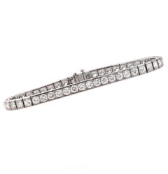 7.65 Carat Diamond Platinum Tennis Bracelet