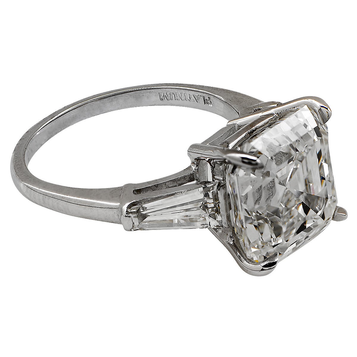 10 carat square diamond ring