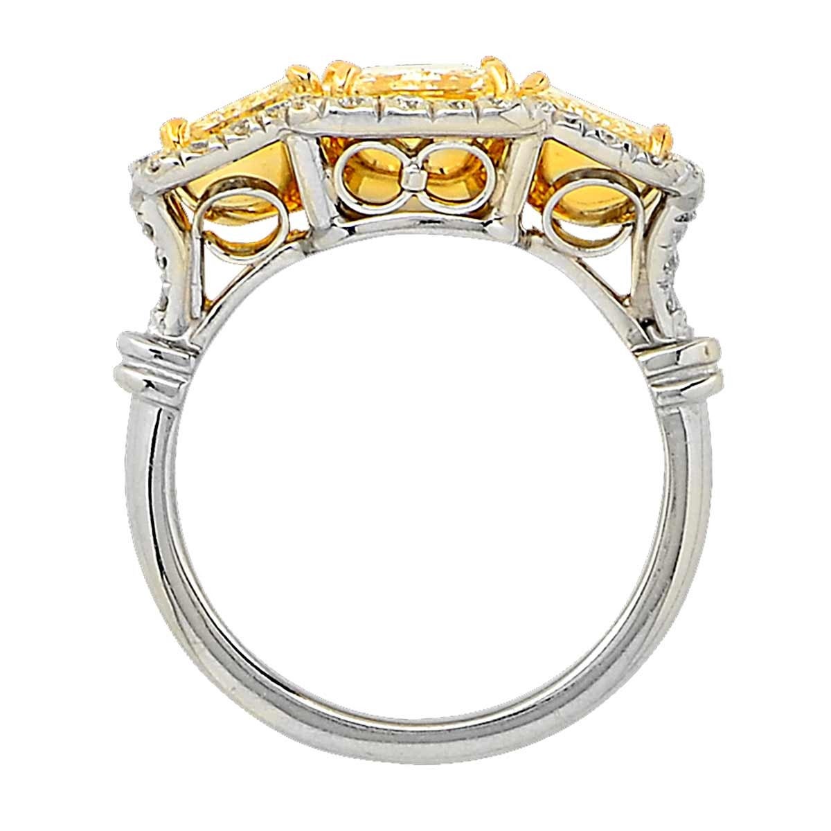 5 carat yellow diamond ring price