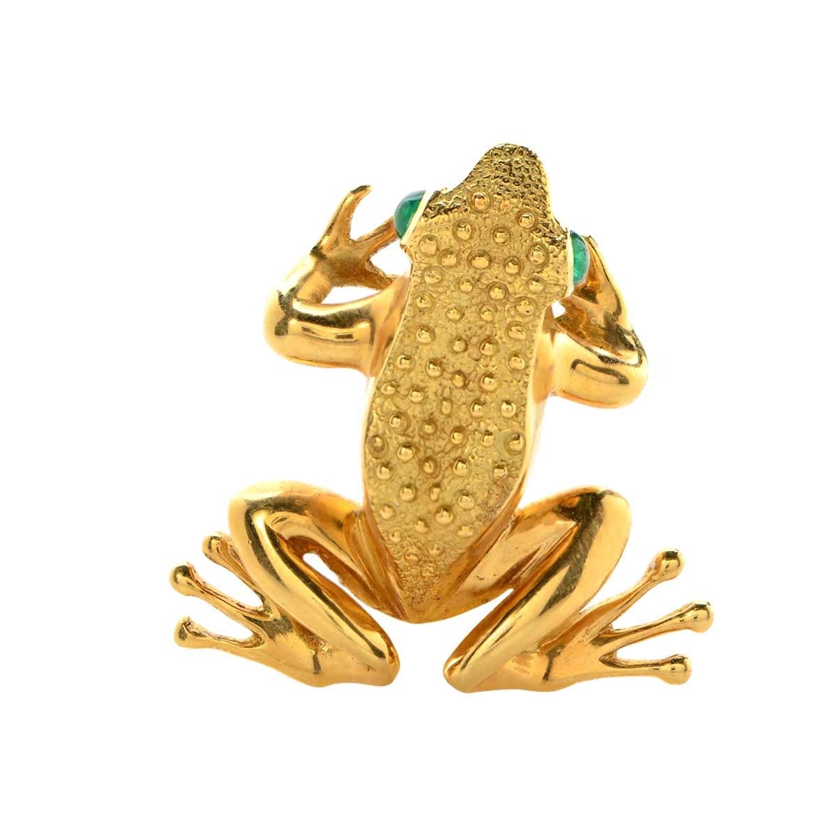 gold frog pin