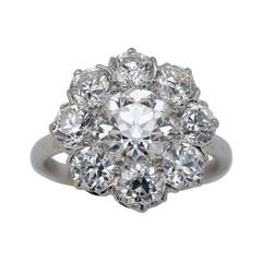 Tiffany & Co. 3.65 Carat Diamond Cluster Ring