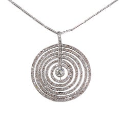 6.15 Carat Diamond Platinum Necklace