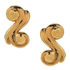 Ilias Lalaounis Gold Earrings