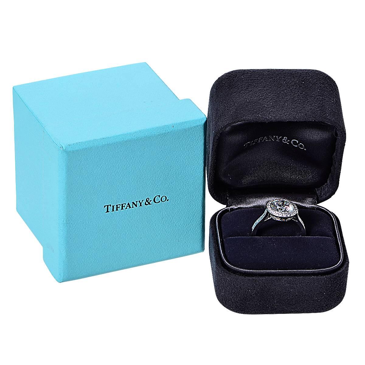 Tiffany & Co. 2.47 Carat Diamond Platinum Engagement Ring 1