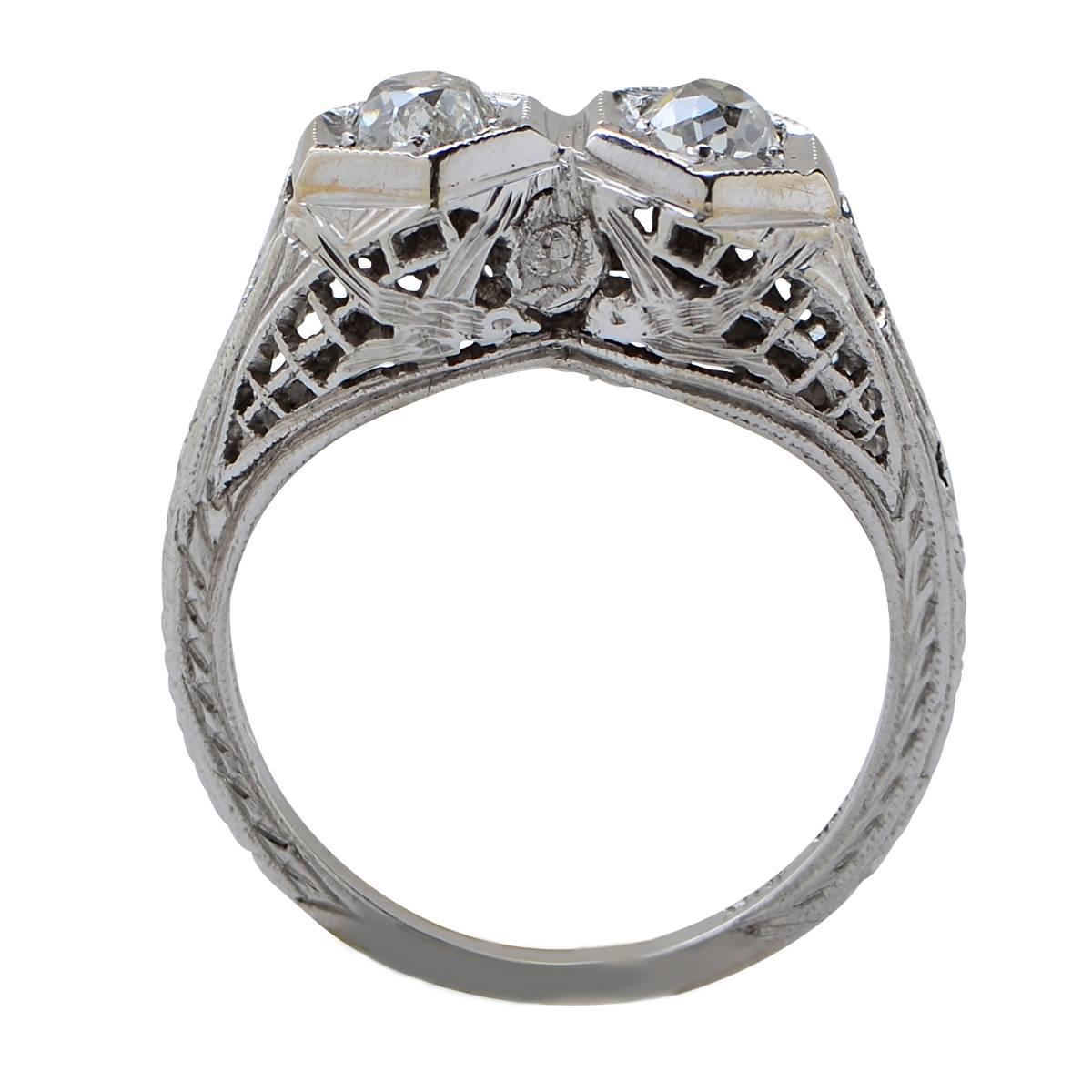 .66 Carat Antique Diamond Ring In Excellent Condition In Miami, FL