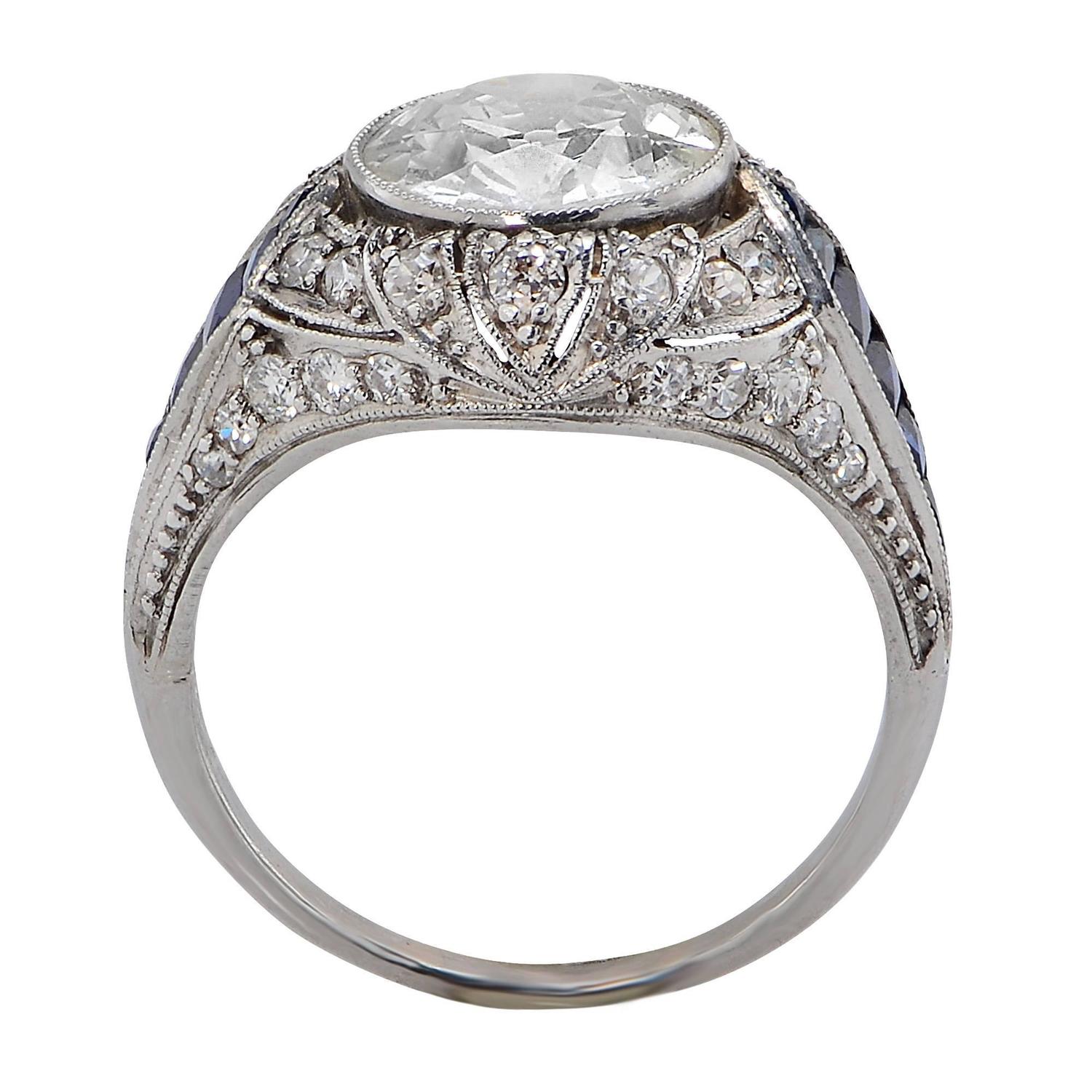 deco platinum ring deco sapphire platinum engagement ring at 1stdibs deco platinum ring deco sapphire platinum engagement ring at 1stdibs