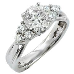 1.52 Carat GIA Cert Diamond Gold Ring