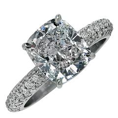 2.52 Carat GIA Cert Diamond Platinum Ring