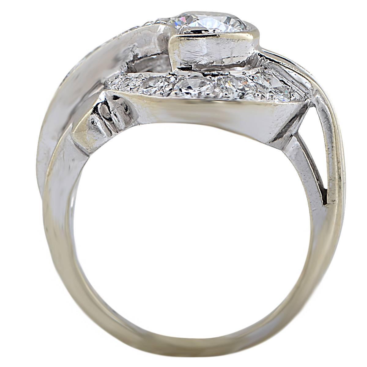 2.30 Carat Diamond Gold Ring In Excellent Condition In Miami, FL