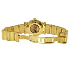 Movado Yellow Gold Diamond Vizio Wristwatch