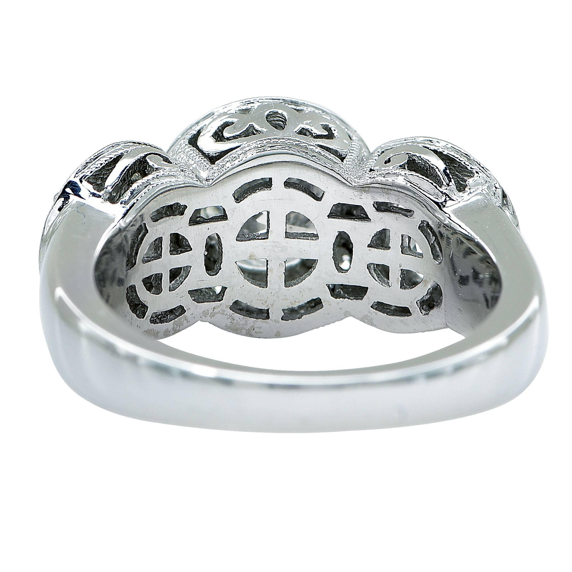 Women's 2.33 Carat Diamond Platinum Engagement Ring