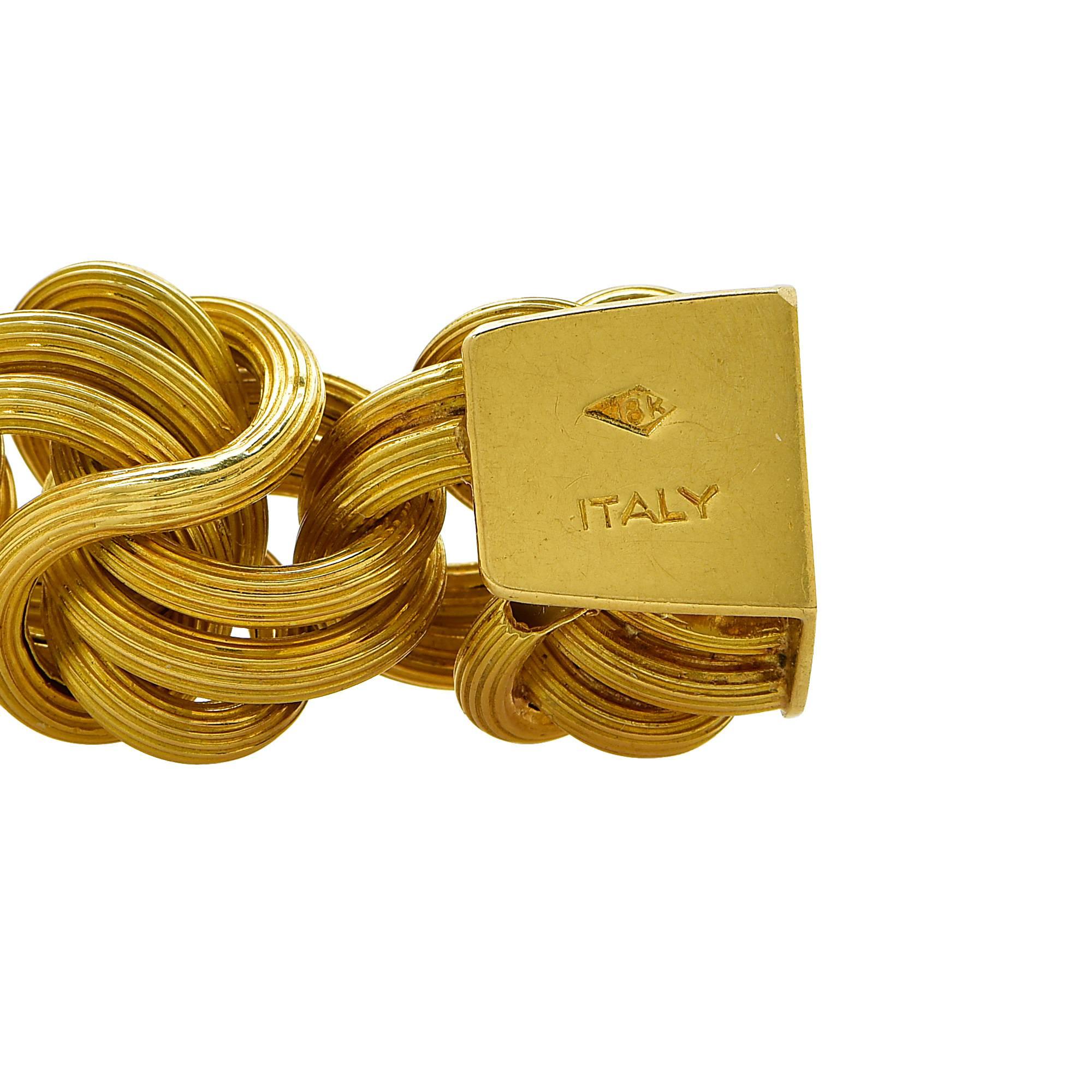 Women's Italian Gold Link Bracelet