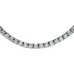 Impressive 72 Carats Diamonds Platinum Necklace