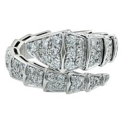Bulgari Diamond Gold Serpenti Ring