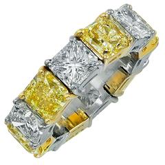 13.67 Carats GIA Cert Diamonds Gold Platinum Eternity Band Ring