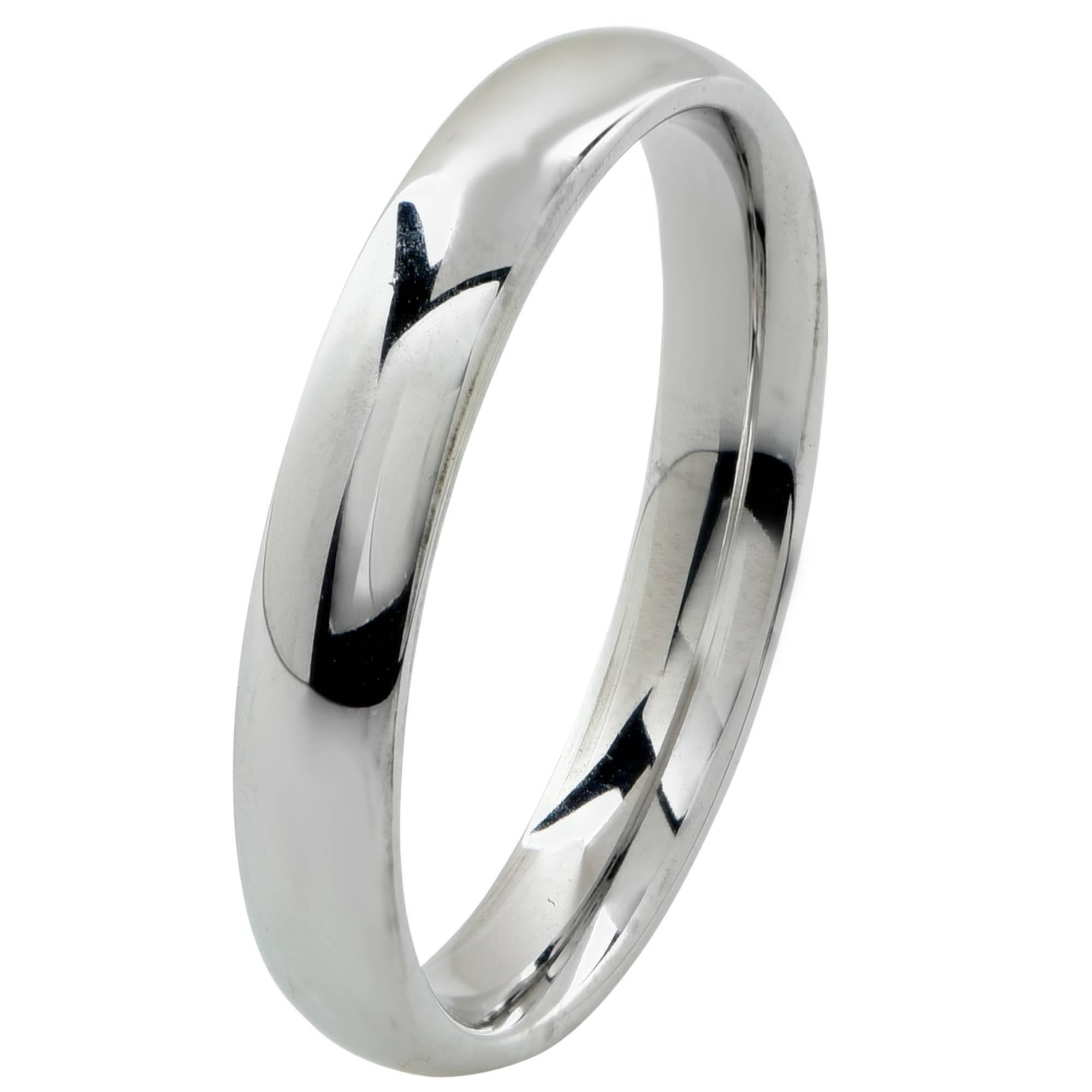 Simple 14K white gold wedding band. Size 9.75. Stamped Bechmark.

Ring size: 9.75 (can be sized up or down)
Metal weight: 4.66 grams

This ring is accompanied by a retail appraisal performed by a GIA Graduate Gemologist.