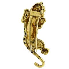 Enamel and Diamond Tiger