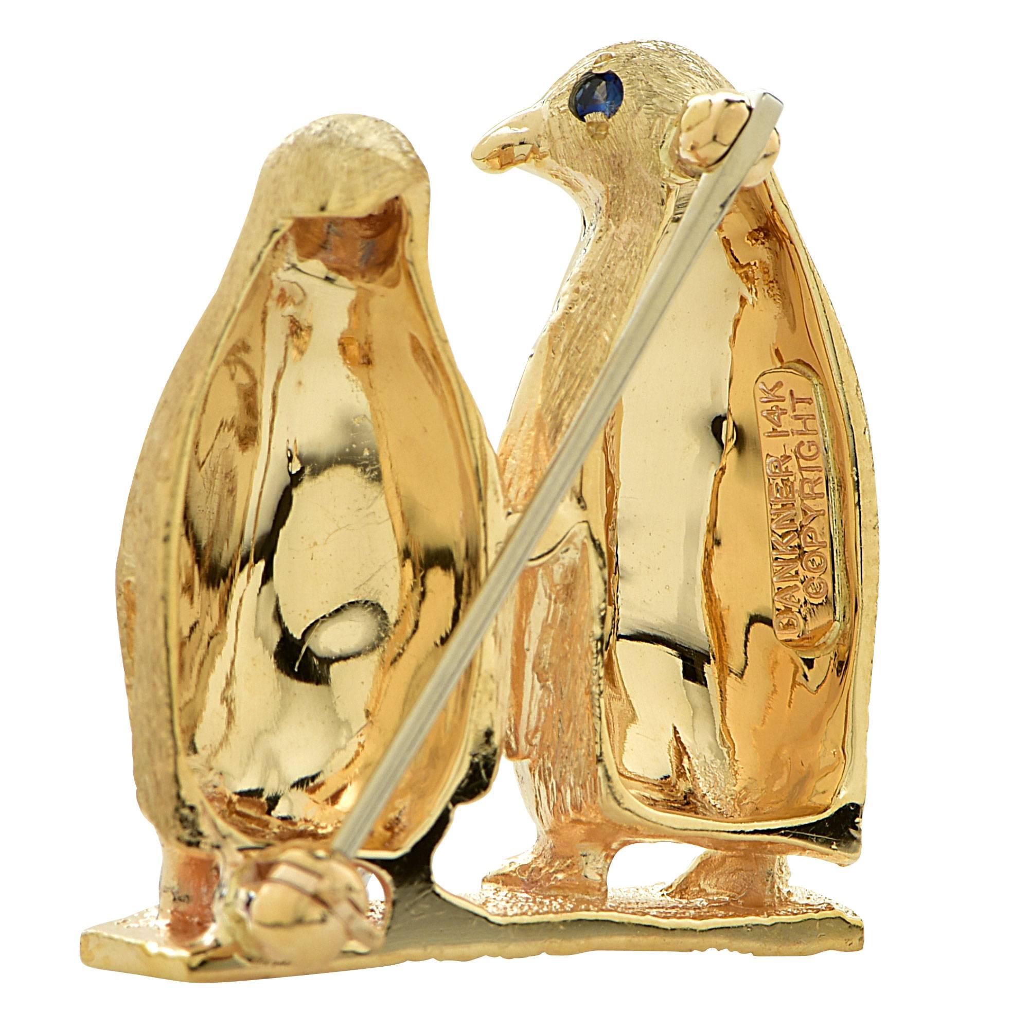 gold penguins