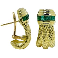 David Yurman Emerald Earrings