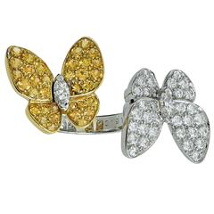 Van Cleef & Arpels Two Butterfly Between the Finger Ring