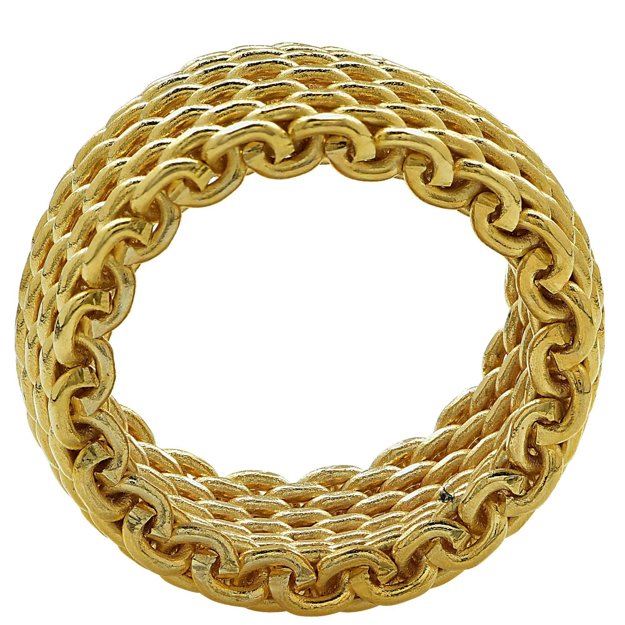 gold mesh ring tiffany