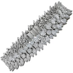 Magnificent Tiffany & Co. 20 Carat Diamond Platinum Bracelet