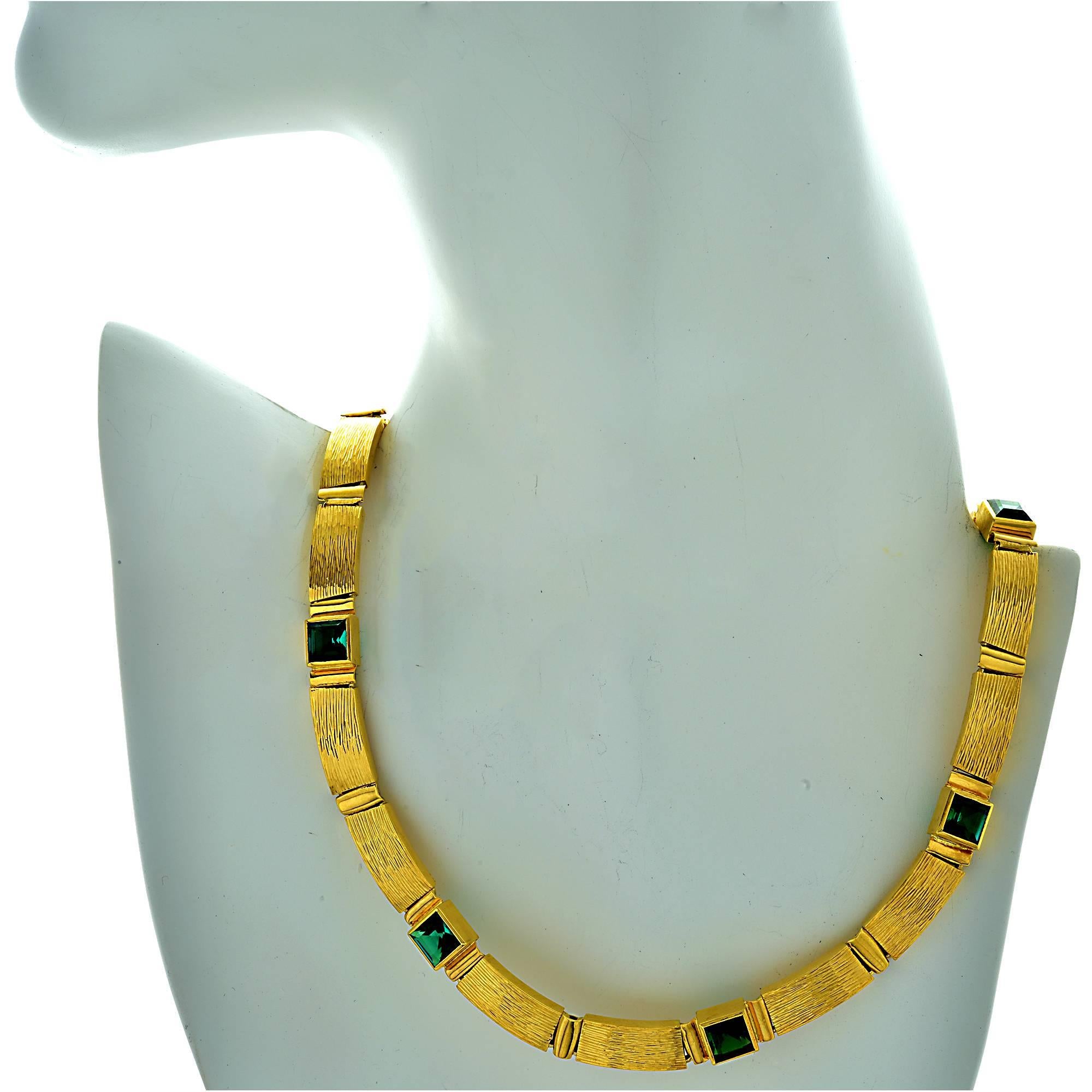 Women's Tourmaline Gold Necklace