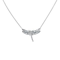 Tiffany & Co. Dragonfly Diamond Platinum Necklace