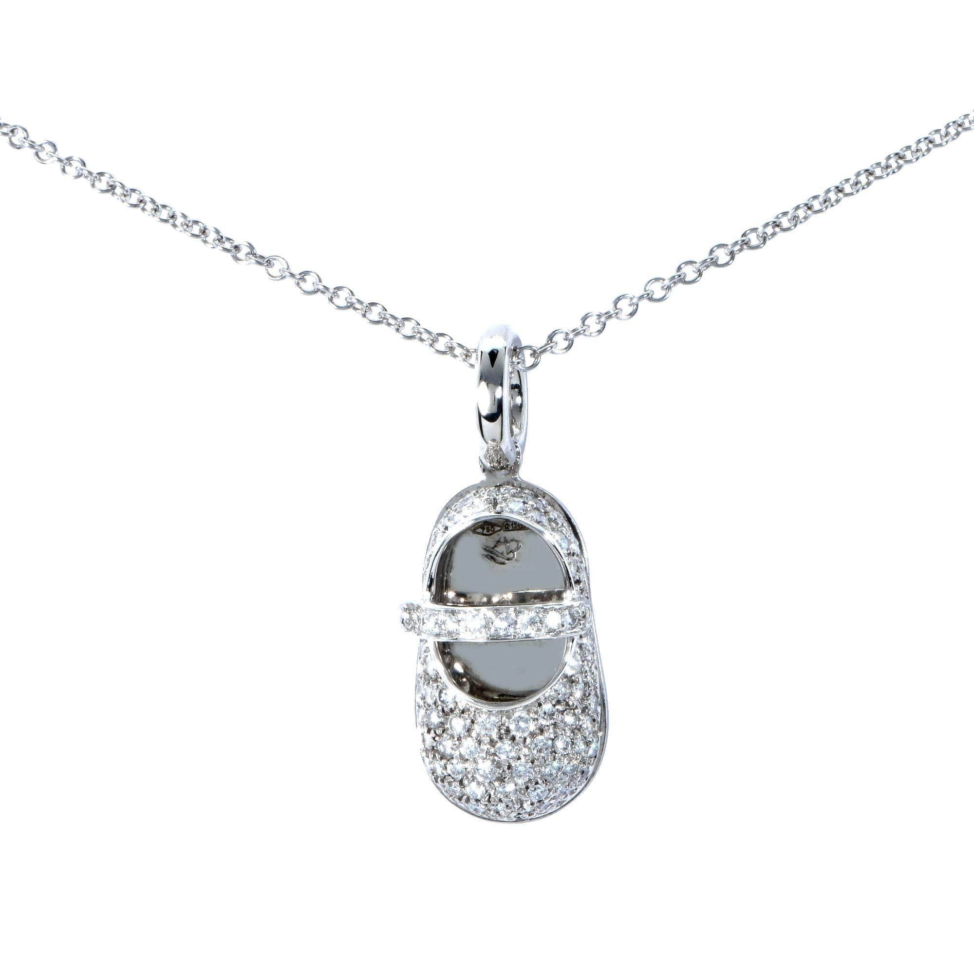 Modern Aaron Basha 1 Carat Diamond Pendant