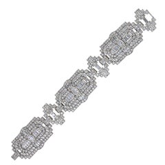 Art Deco Platinum Diamond Bracelet