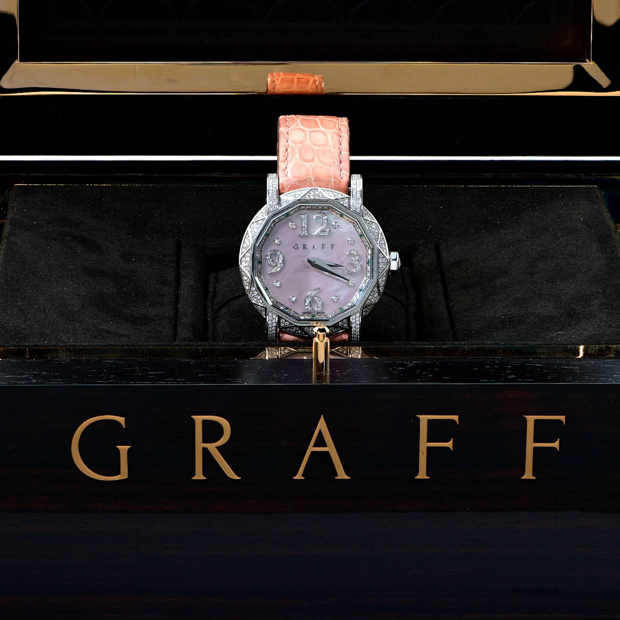 Modern Graff Ladies white gold Diamond Graffstar Wristwatch