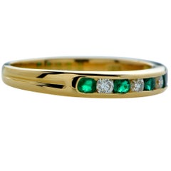 Tiffany & Co. Emerald and Diamond Band
